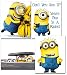 Minion Movie Photos/Prints - 4 Piece Set of Cute Minion Decor - Decorations for Bedroom, Kids Room, Boys/Girls Room, Playroom, Nursery - for Despicable Me Fans primary