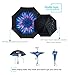 ZOMAKE Double Layer Inverted Umbrella Cars Reverse Umbrella, UV Protection Windproof Large Straight Umbrella for Car Rain Outdoor With C-Shaped Handle
