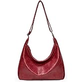 celestina Hobo Bags for Women, Ultra Soft Foldable Vegan Leather Shoulder Handbag, Stylish Slouchy Tote Purses