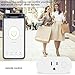 AMPLER Wifi Smart Plug Mini Multi-function Outlet Work with Amazon Alexa and Google Assistant (16A, 1 Pack)