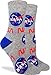 Good Luck Sock Women's NASA Socks, Gray, Adult, Shoe Size 5-9