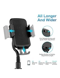 VABSCE   Soporte de coche para teléfono móvil, universal, ajustable, compatible con iPhone Xs XS Max X 8 7 Samsung Galaxy S9 S8 S7 Note8 Note9 Huawei HTC LG