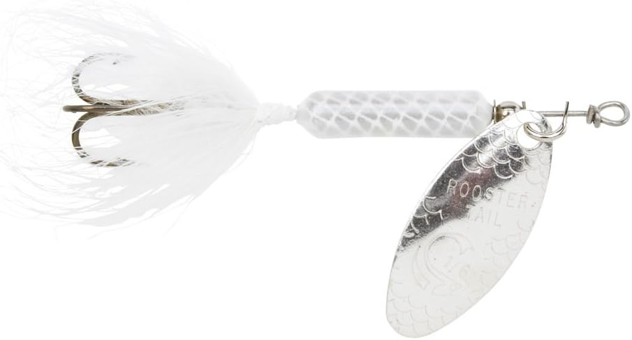 Wordens Original Rooster Tail Spinner Lure, White, 1/4-Ounce