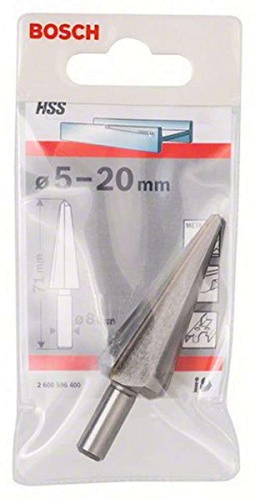 Bosch 2608596400 5.2 x 71 x 8 mm Sheet Metal Cone Bit HSS Drill Bits