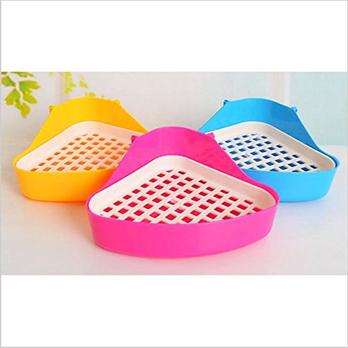 Starworld Pet Toilet, Small Animal Litter Tray Corner for Hamster Pig Cat Rabbit Pee/Randomly Sending