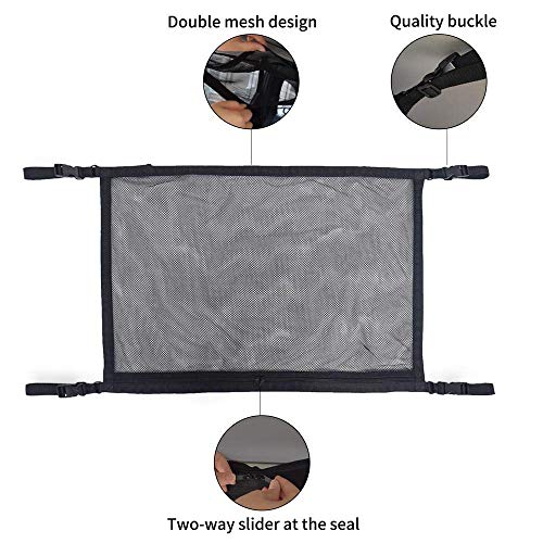 Fktse Car Ceiling Storage Net Universal Car Roof Interior Cargo