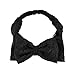 1980s Lace Hair Scarf Headband with Satin for Culture Women's 80s Themed Costume Accessory,Black