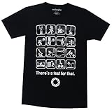 Portal Theres A Test For That Mens Black T-Shirt | XXL