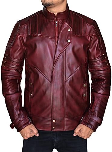 Avengers Infinity War Jacket - Superheros Costumes Leather Jackets and Vest (Star Lord Jacket, Small)