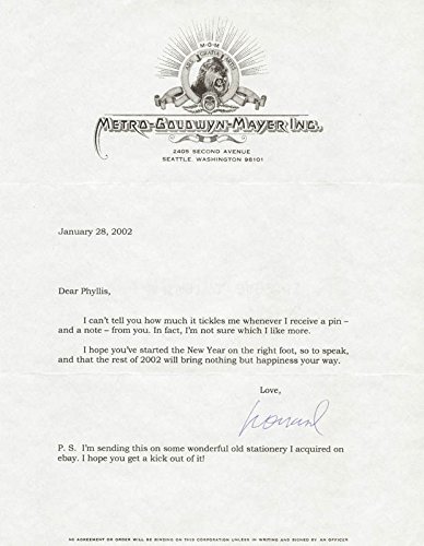 Leonard Maltin - Typed Letter Signed 01/28/2002