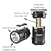 4 Pack Portable Outdoor COB Camping Lantern with LED Torch Flashlight, Water Resistant Collapsible Tent Light with Adjustable Hook for Hiking,Emergencies,Hurricanes,Outages(Batteries Not Included)