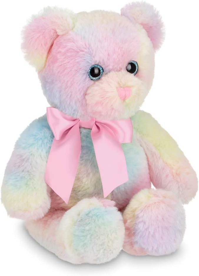 Bearington Candi Rainbow Plush Stuffed Animal Teddy Bear, 12 inches: Toys & Games