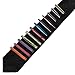 BMC Mens 4pc Alloy Luxury Fashion Necktie Clips Bar Mix Variety Set - Gray