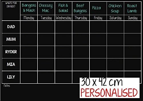 A3 Dry Erase Magnetic Fridge Message Board Family Planner Blackboard + Maker Pen