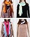 Bundle Monster 8pc Womens Fancy Shawl Scarf Fashion Polyester Scarves Solid Color Mixed Lot - Set 2