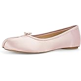 POYOIOR Tabi Shoes Women Split Toe Shoes Wide Width Ballet Flats Comfort Casual Work Shoes for Women Office