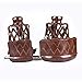 T&R sports PU Leather Pool Table Pockets Set Drop Bag Nets Heavy Duty Billiard Table Web, Pack of 6, Walnut