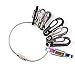 Warm Sport Multifunctional Stainless Steel Wire Keychains 2mm Cable Key Rings -7.87 Inches,Pack of 10