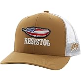 HOOEY Resistol Adjustable Snapback Hat – 6-Panel Breathable Mesh Baseball Cap, Trucker Hat for Men and Women