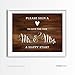 Andaz Press Wedding Party Signs, Rustic Wood Print, 8.5x11-inch, Please Sign a Heart to Give the New Mr. & Mrs. a Happy Start Table Sign, 1-Pack