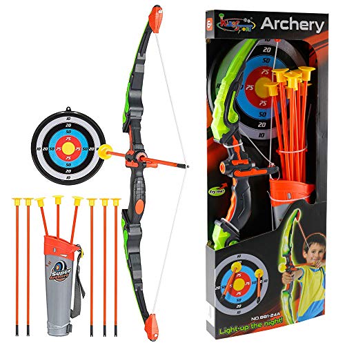 Conthfut Bow and Arrow for Kids with LED Flash Lights Archery Bow