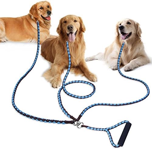 triple handle dog leash