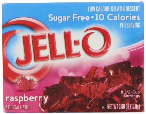 Jell-O Gelatin - Sugar Free Raspbery - 0.6 Ounces