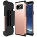Galaxy Note 8 Case Holster, Trianium [Duranium Series] Heavy Duty Protective Cover with Belt Clip and Kickstand for Samsung Note 8 Phone [Extreme Protection]- Rose Gold