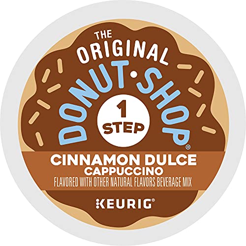 THE ORIGINAL DONUT SHOP ONE-STEP CINNAMON DULCE CAPPUCCINO, KEURIG SINGLE-SERVE K-CUP PODS, 20 COUNT