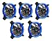 APEVIA 512L-CBL 120mm Silent Dual Rings Blue LED Fan with 32 x LEDs & 8 x Anti-Vibration Rubber Pads (5 Pk) primary