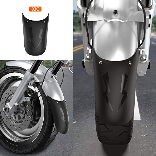 Carrfan Universal Motorcycle Front Rear Fender Extension Extender for Honda Kawasaki KTM