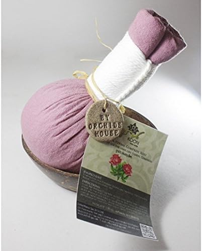Herbal Compress Massage Ball Therapy (LUK PRA KOB) Aroma Spa 100% Natural Herbal Compass Rose AHC006