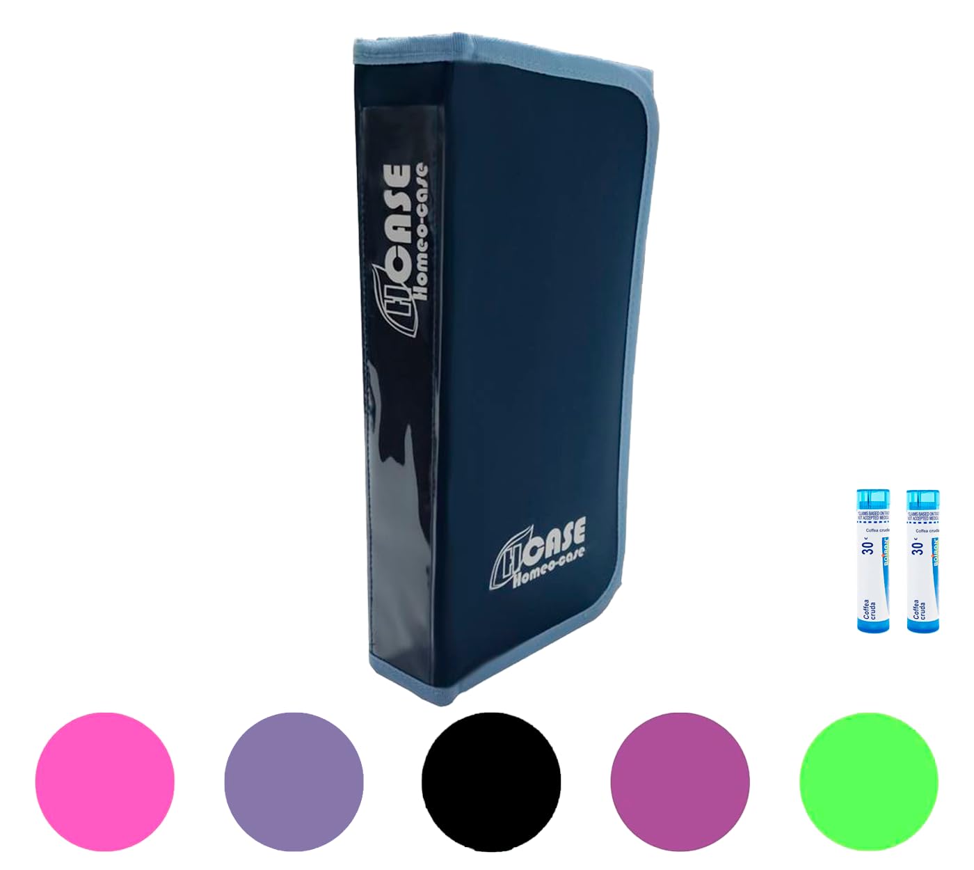 HOMEO-CASE | Homeopathy Case with 90 Spaces for Boiron Tubes 4g | Tubes Not Included | Blue Colour
