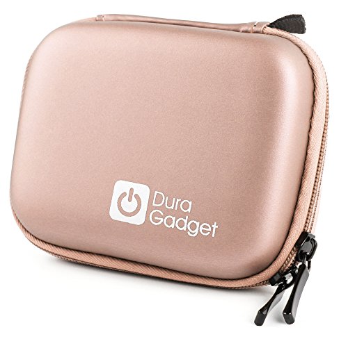 DURAGADGET Rose Gold Hard EVA Shell Case with Carabiner Clip & Twin Zips - Compatible with Fkant Fingertip Pulse Oximeter - Thumbnail 2