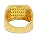 JINAO 18k Gold Plated Iced Out Square Bling Ring Cubic Zirconia Statement Wedding Band Ring for Women Men Hip Hop (10)