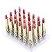 Anself 12 Colors 24pcs Leopard Print Lipsticks Moisturizing Lip Balms Set Waterproof Long Lasting