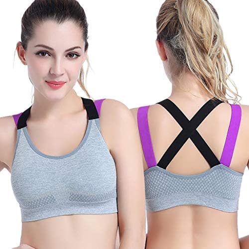 MaxFox Women Beauty Back Sports Bra Running Fitness Shockproof Underwear Moisture Wicking Quick-Drying Exercise Yoga Vest