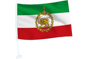 Iran Car Flag 18'' X 12'' - Iran Car Flags 30 X 45cm - Banner Iran Car Window Flags