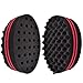 Curl Twist Hair Sponge Big Holes Brush Double-Sided Comb for Afro Hair Pick