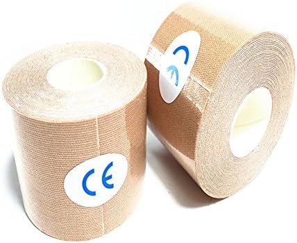 Crewell 5M Sports Elastic Kinesiology Tape Roll Physio Muscle Strain Injury Support Tool