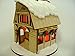 Ginger Cottages - Santa's Reindeer Barn Ornament GC114
