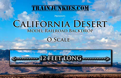 Train Junkies California Desert- Model Railroad Backdrop in O Scale