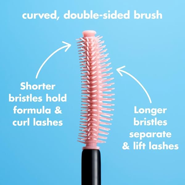 E.L.F. LASH ‘N ROLL MASCARA, CURLING MASCARA FOR VISIBLY LIFTED LASHES, LIFTS & SEPARATES LASHES. LONG-LASTING FORMULA, VEGAN & CRUELTY-FREE, DEEP BROWN