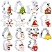 BAKHUK Christmas Cookie Cutters Set - 15pcs - Christmas Tree, Santa Claus, Christmas Stockings, Bells, etc, Exquisite Gift Box Packaging, Holidays Cookies Molds for Making Muffins, Biscuits