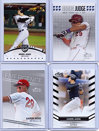 (4) AARON JUDGE 2013/2015 LEAF ROOKIE CARD LOT! NEW YORK YANKEES!