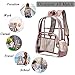 Clear Backpack for Women and Men Fit 15.6 inch Laptop See Through College School Bag for Student Cute Bookbag for Kids Girls Boys Transparent PVC Knapsack Daypack for Travel Work Gym Hiking,Rose Gold