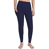 Weintee Women's 32" Inseam Tall Cotton Leggings with Pockets