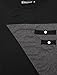 Allegra K Ladies Long Sleeve T Shirts Panel Tops Loose Long T Shirts, Black, M (US 10)