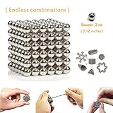 Magnetic Balls,Buck Balls,3mm Magic Decompression Toy for Intelligence Development and Stress Relief,Office Decoration by Shellvcase ( 216 balls)