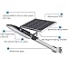 TIN SUM 15W LED Solar Street Light,2000LM 6500K Solar Powered Lamp,IP65 Waterproof Security Area Night Lighting for Gutter Patio Garden Path Yard Pathway Basketball Court